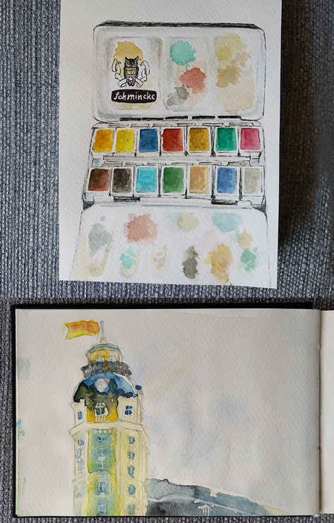 Kleine Aquarell-Skizzen
